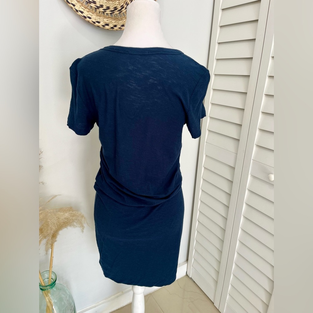Standard James Perse • Women’s Navy Crew Neck Cotton Mini T-Shirt Dress Size 2 - Picture 11 of 15